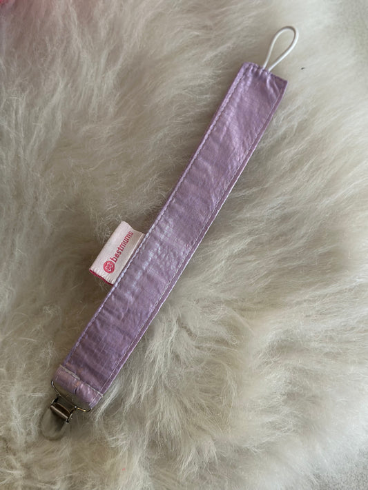 Purple Radiant pacifier Clip