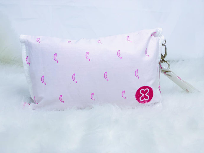 Pink Whale Diaper Wallet