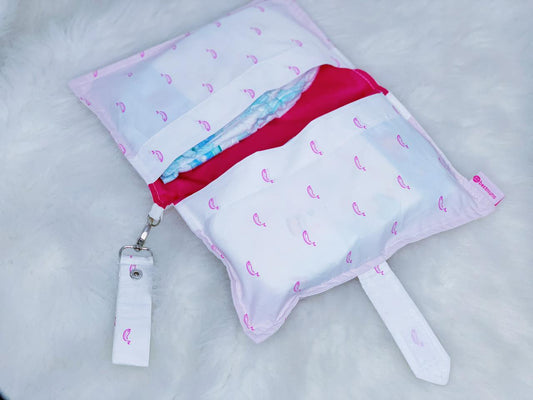 Pink Whale Diaper Wallet