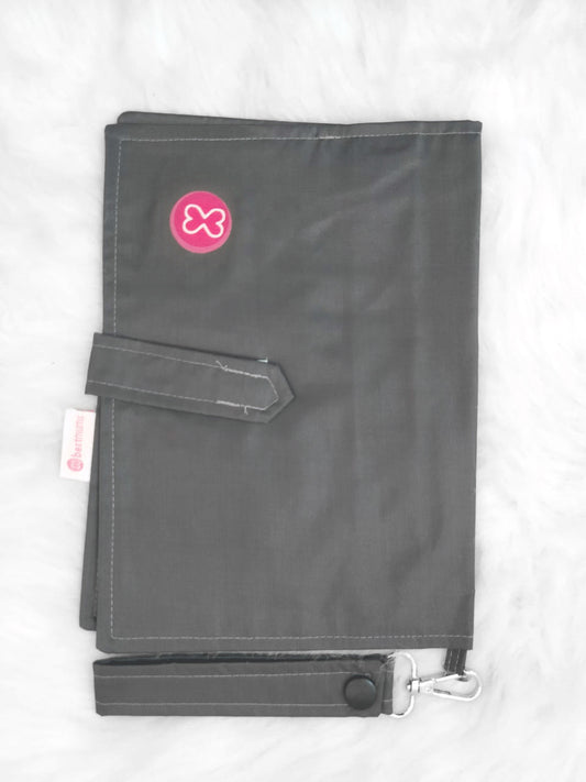 Dark Grey Waterproof Diaper Wallet