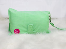 Load image into Gallery viewer, Green Stripes Diaper Wallet