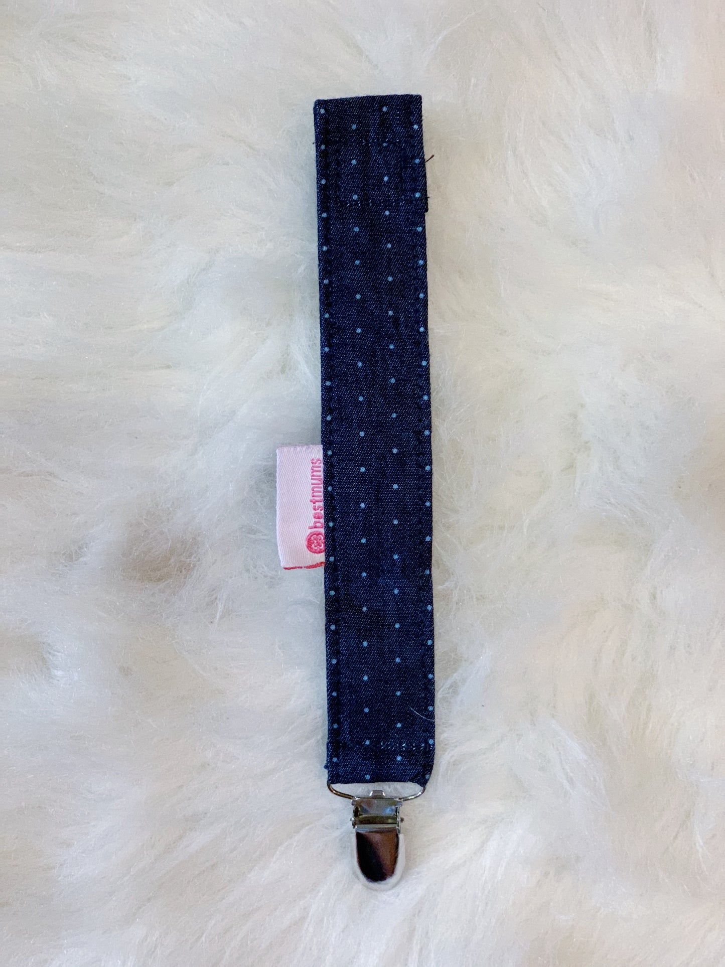 Jeans Pacifier Clip
