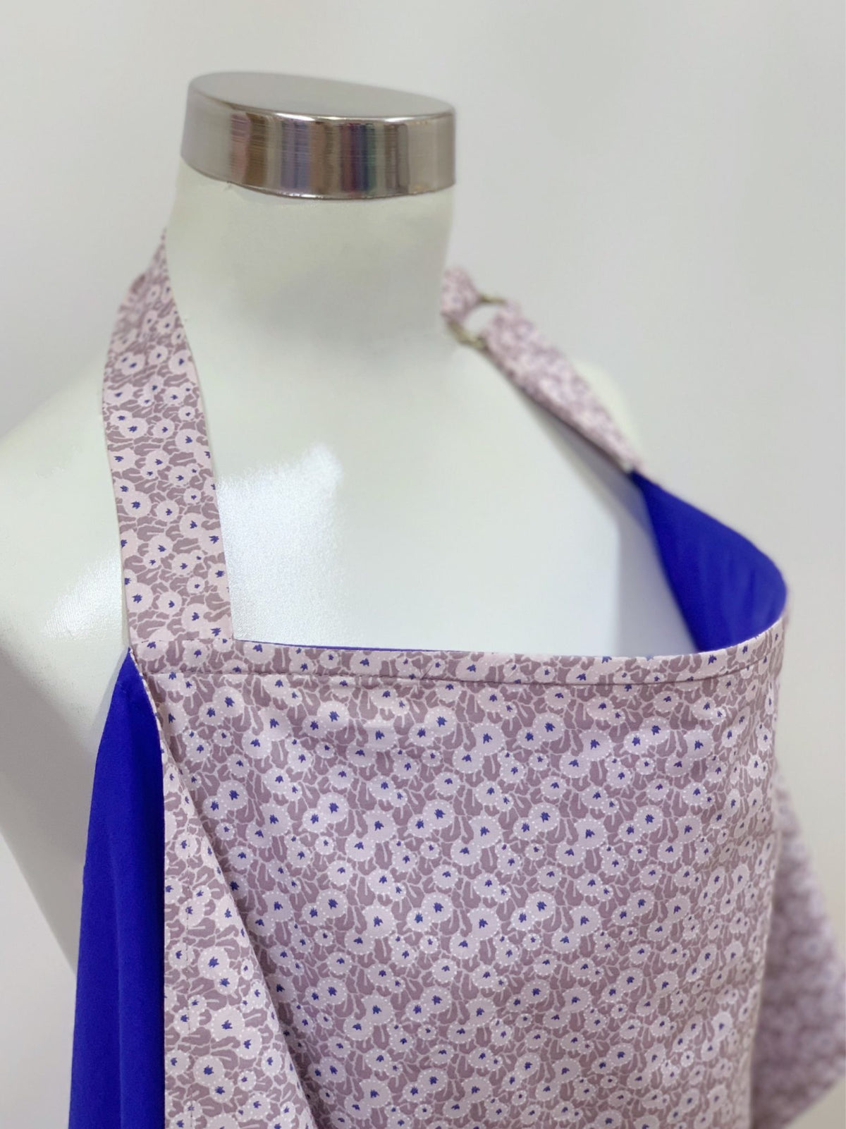 Beige Dot Flowers Nursing Cover