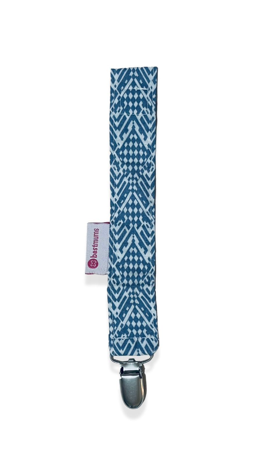 Grey Arabesque Pacifier clip