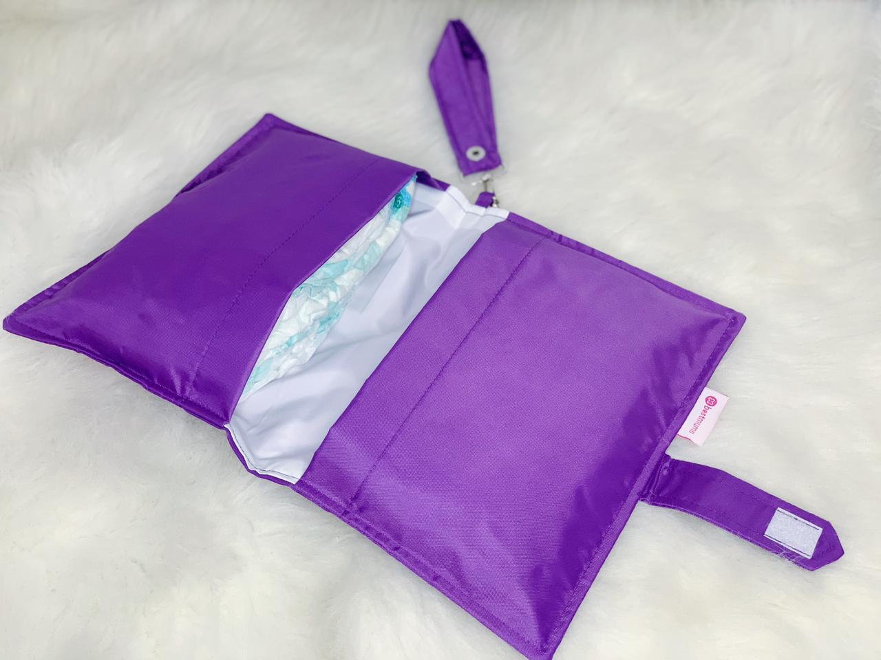 Purple Waterproof Diaper Wallet