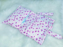 Load image into Gallery viewer, Purple Butterfly Diaper Wallet