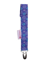 Load image into Gallery viewer, Purple Stars Pacifier Clip