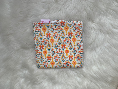 Orange flowers- changing mat