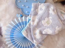 Load image into Gallery viewer, Baby blue Elephant baby blanket