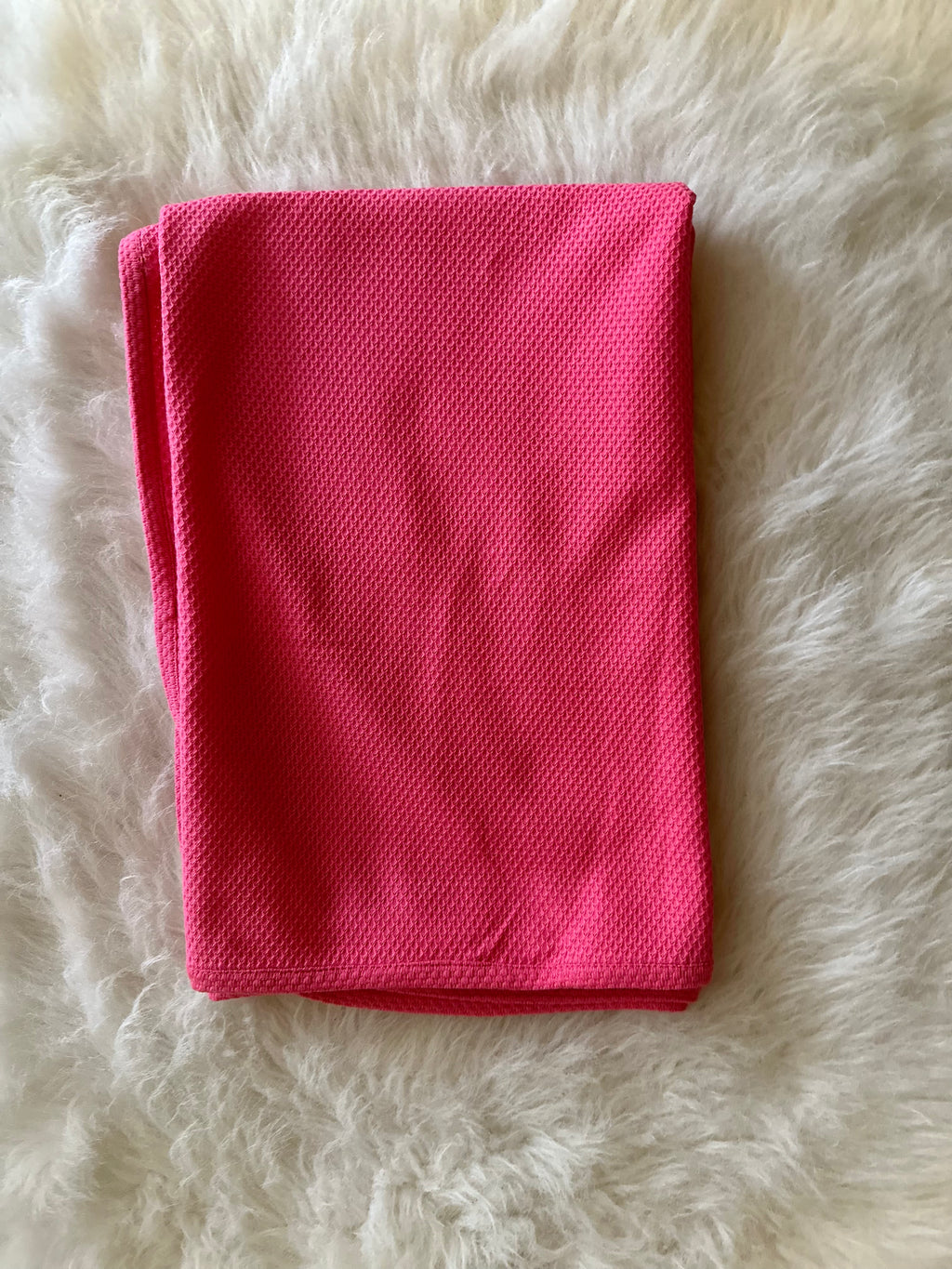 Single layer Pink baby blanket