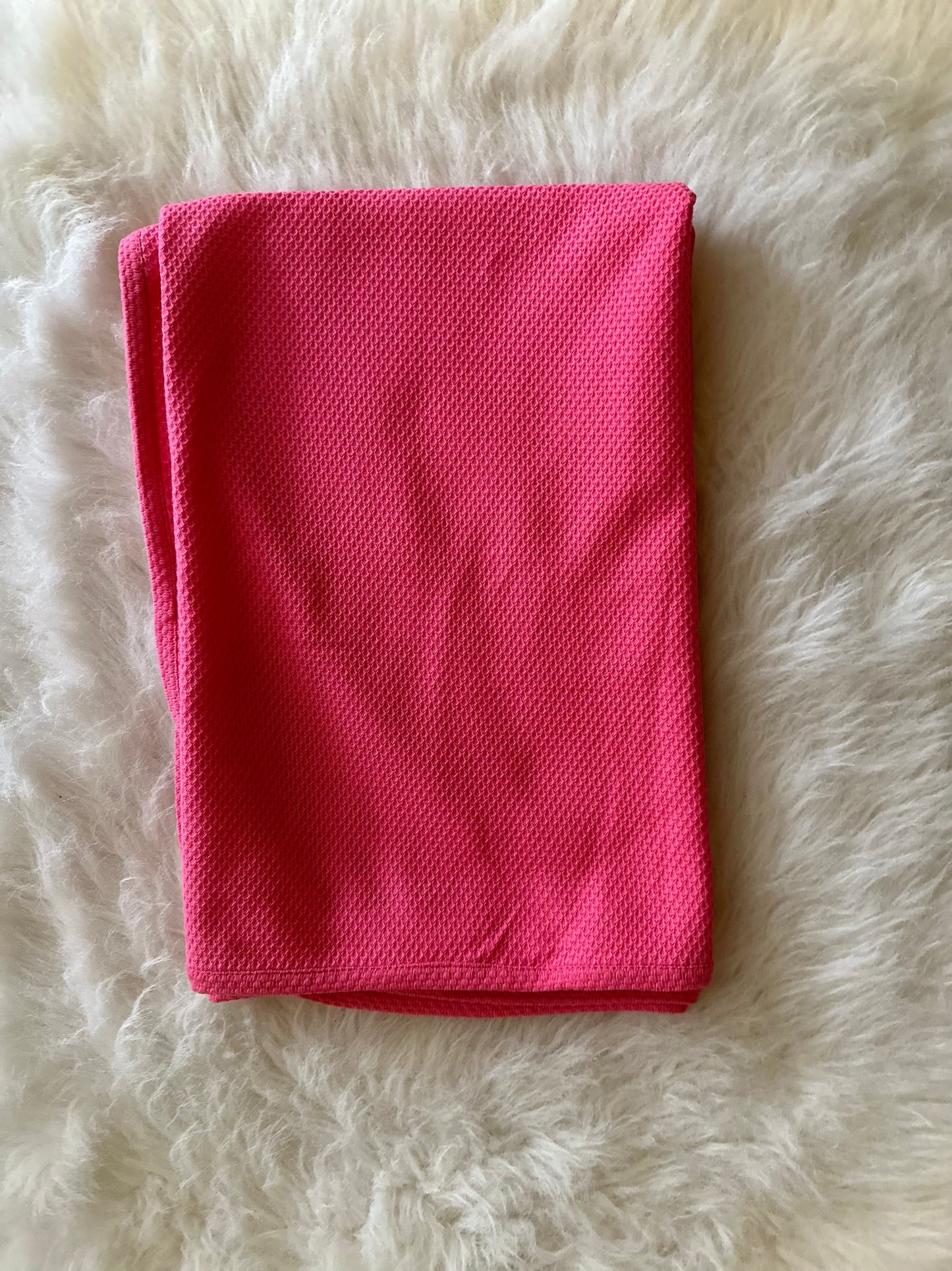 Single layer Pink baby blanket