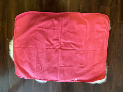 Single layer Pink baby blanket