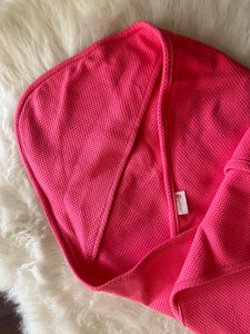 Pink double layered baby blanket