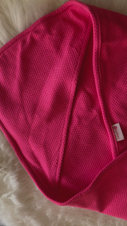 Pink double layered baby blanket