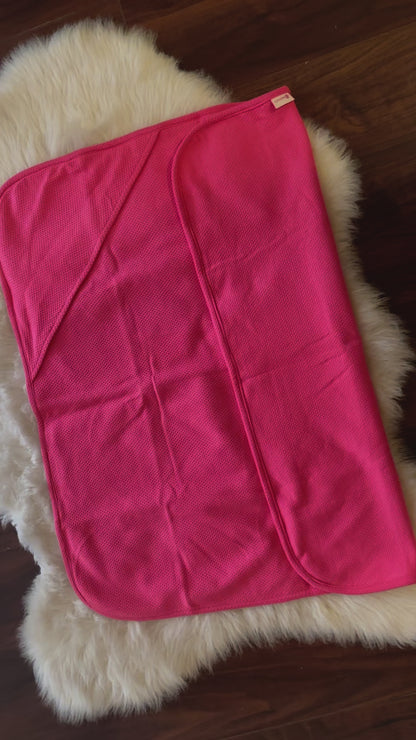 Pink double layered baby blanket