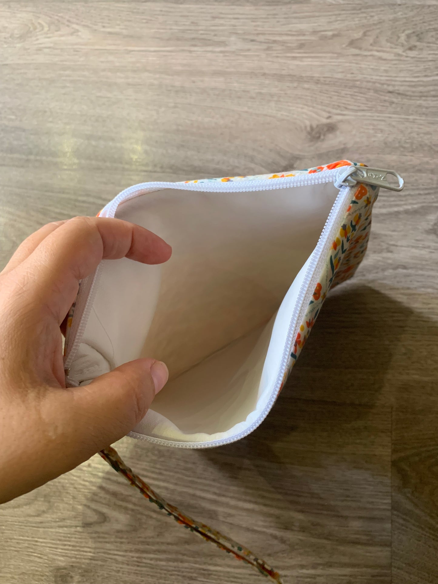 Orange flowers Small Wet Bag
