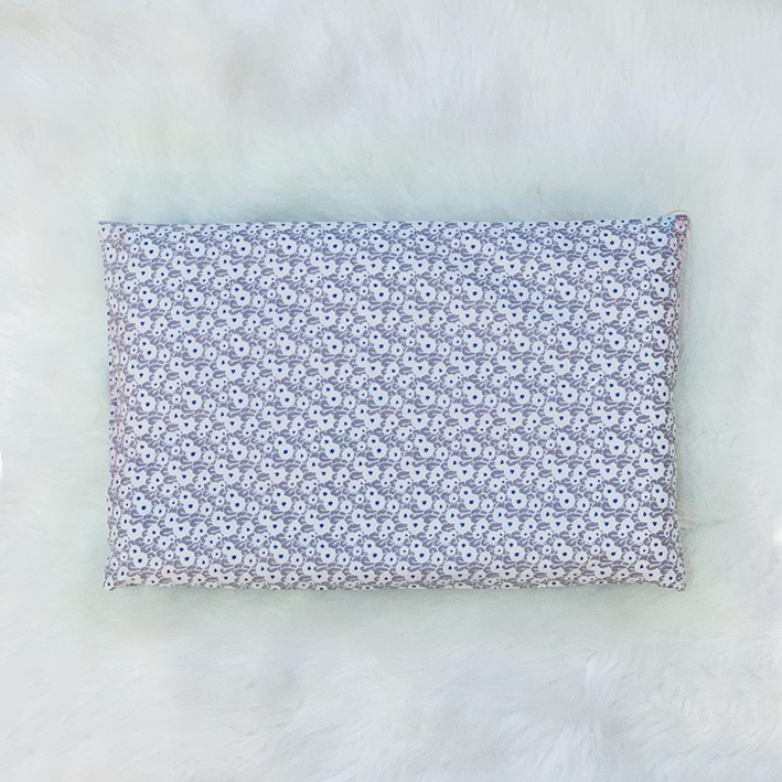 Beige dot Flowers Baby Pillow