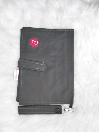 Dark Grey Waterproof Diaper Wallet