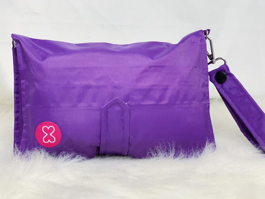 Purple Waterproof Diaper Wallet