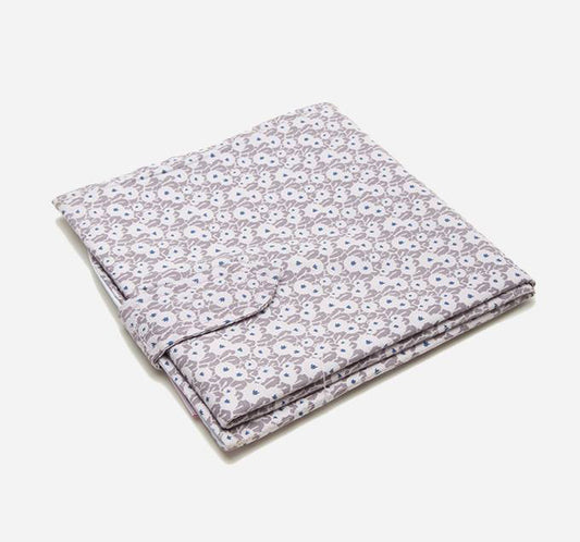 Beige dot Flowers Changing Mat