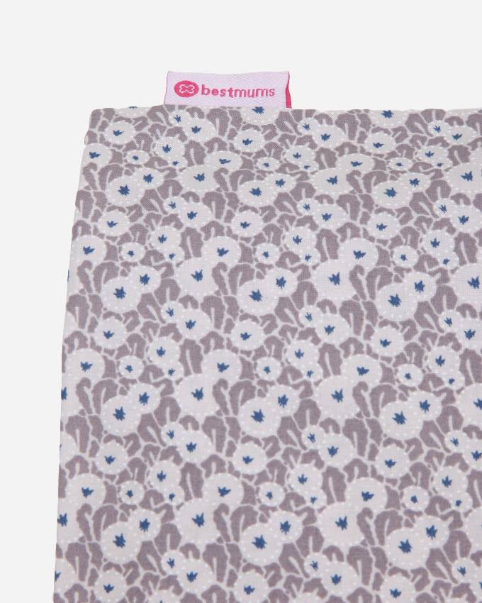 Beige dot Flowers Baby Pillow