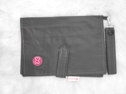 Dark Grey Waterproof Diaper Wallet