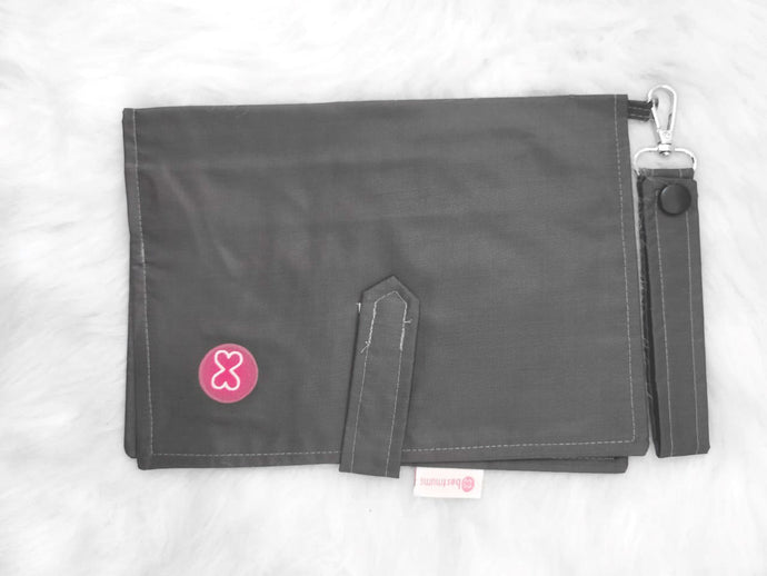 Dark Grey Waterproof Diaper Wallet