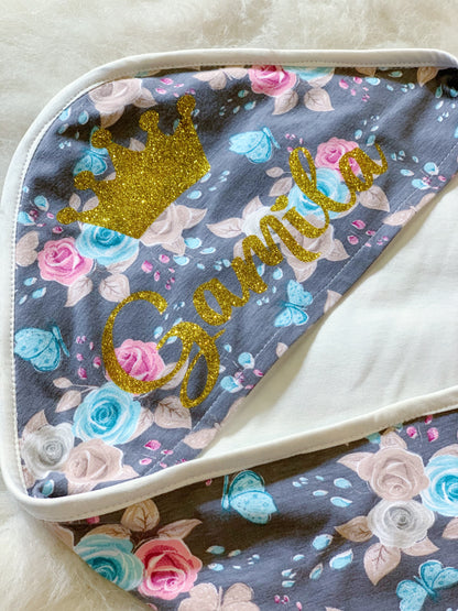 Flowers baby blanket