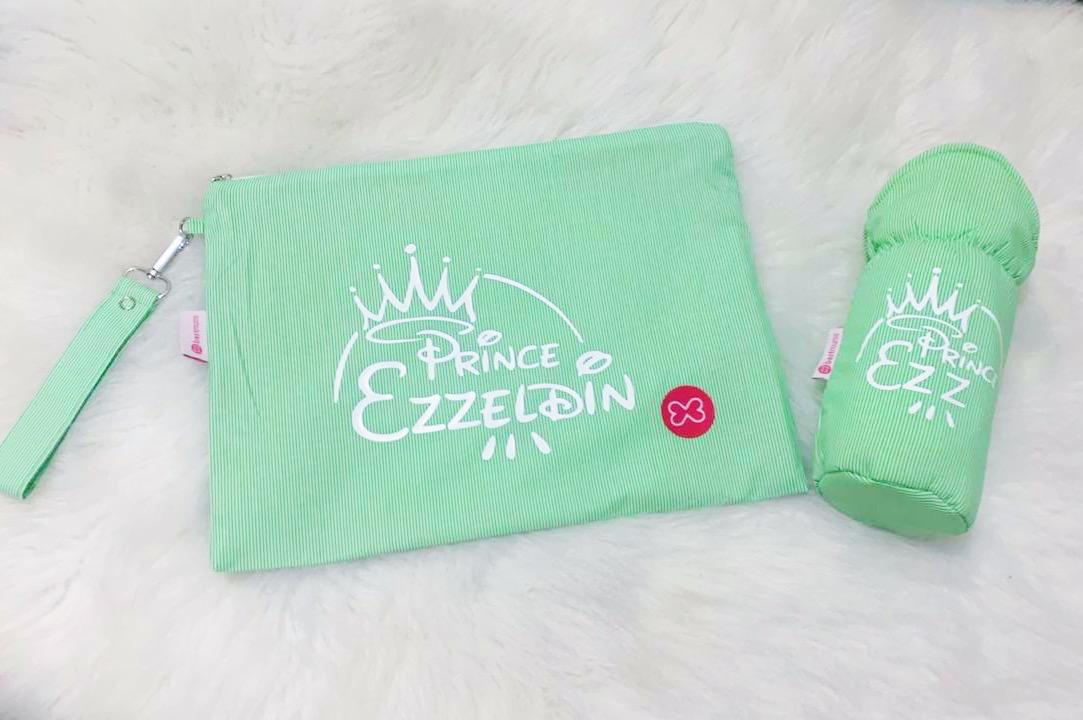 Green Stripes Wet Bag