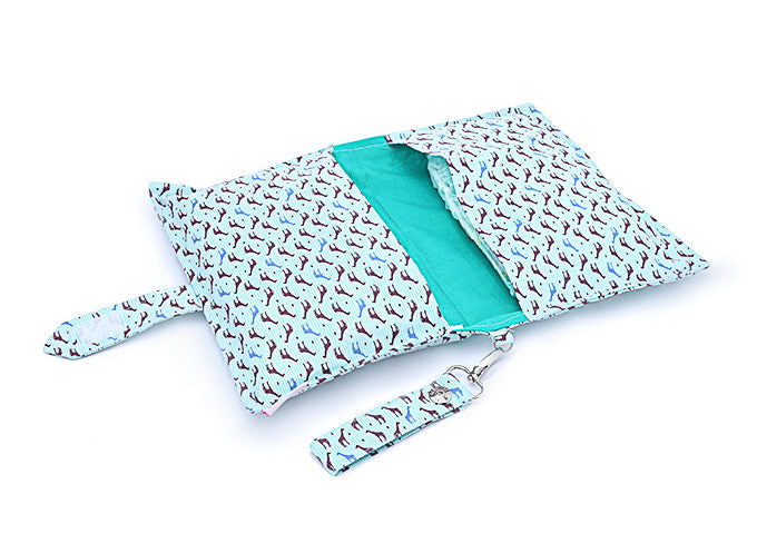 Green Giraffe Diaper wallet