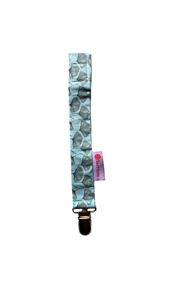 Blue Umbrella Pacifier Clip