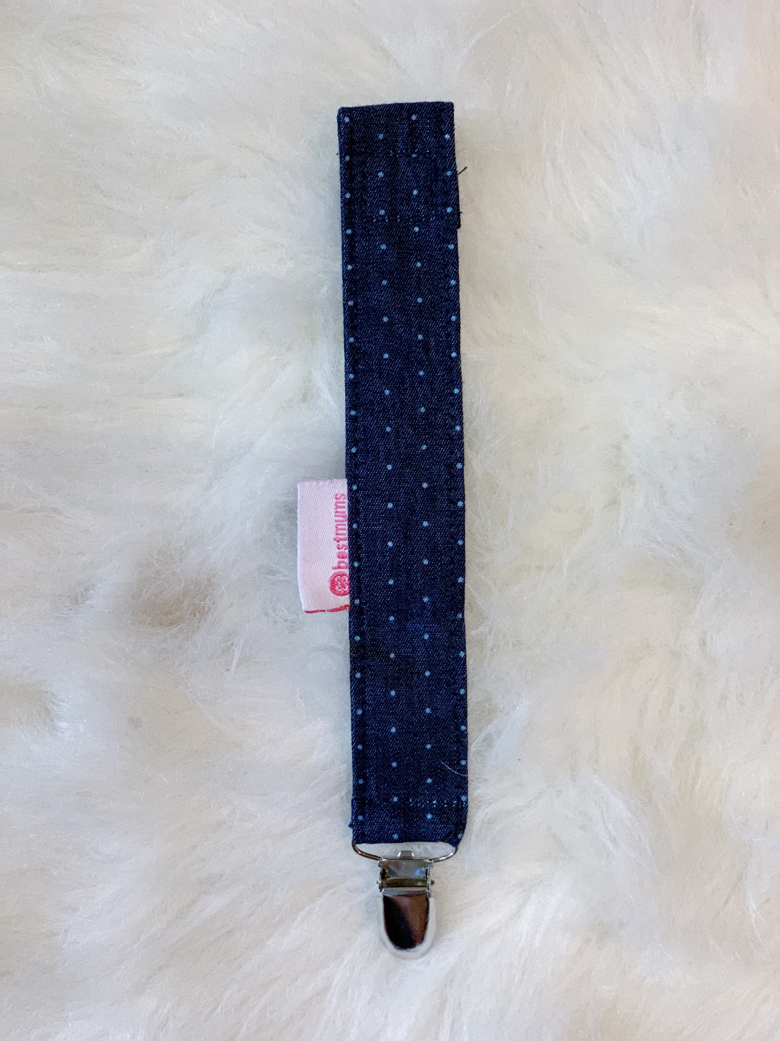 Jeans Pacifier Clip