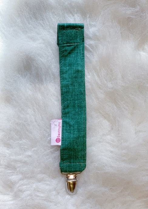 Green Jeans Pacifier Clip