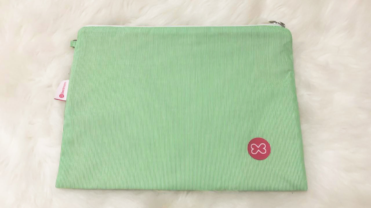 Green Stripes Wet Bag