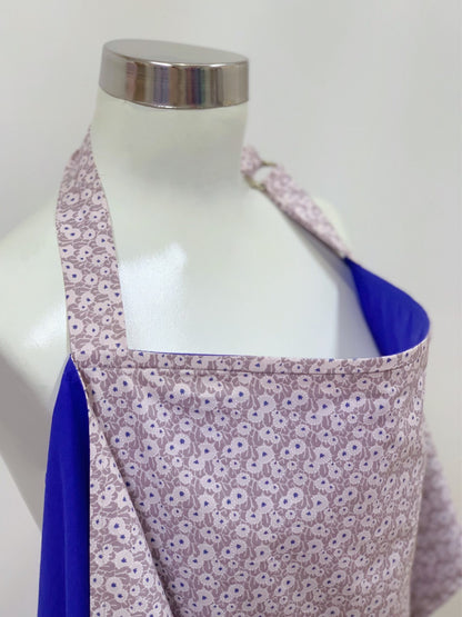 Beige Dot Flowers Nursing Cover