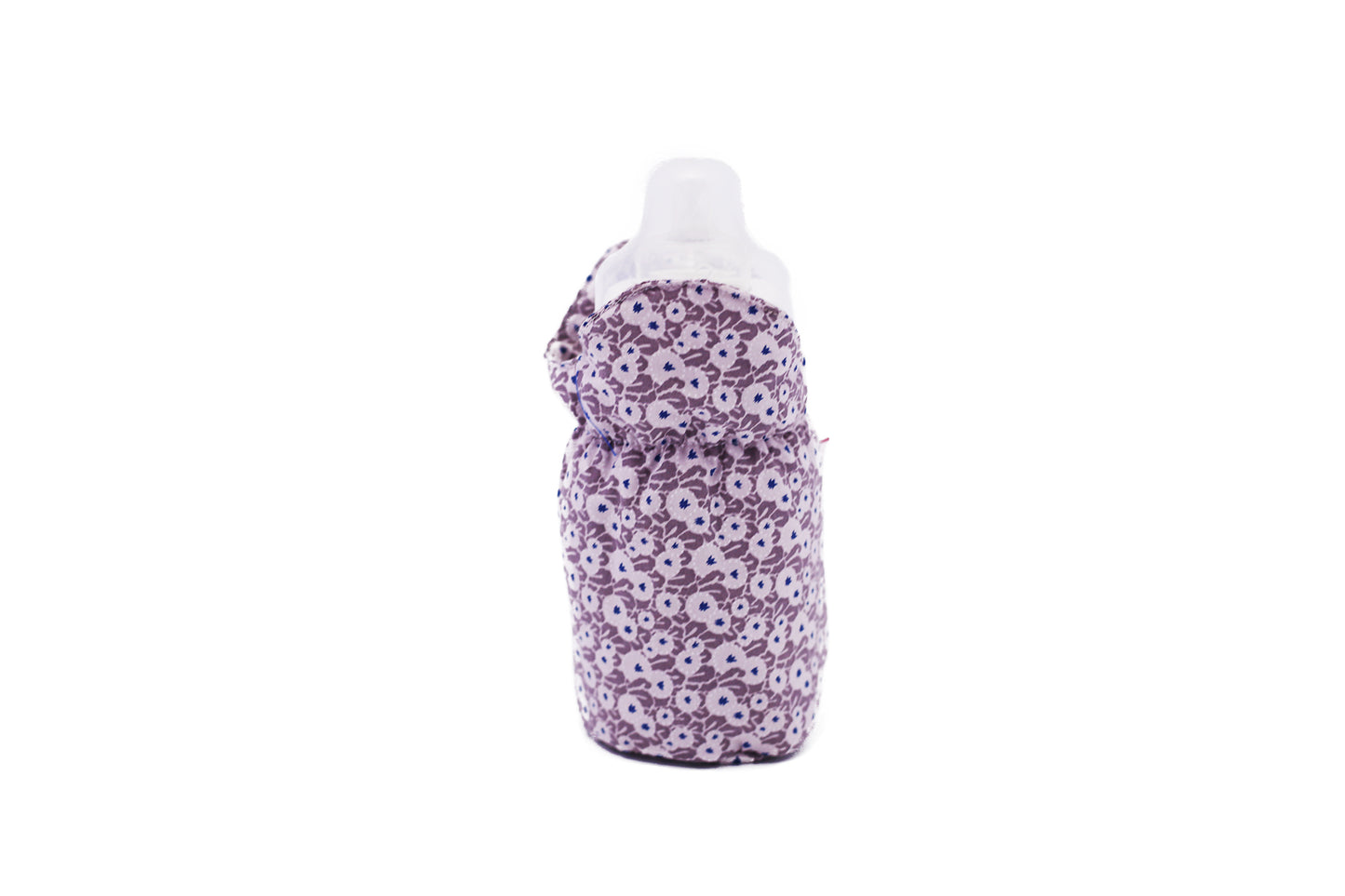 Beige dot flowers Bottle Cover