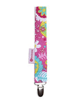 Pink Multiflowers Pacifier Clip