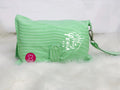 Green Stripes Diaper Wallet