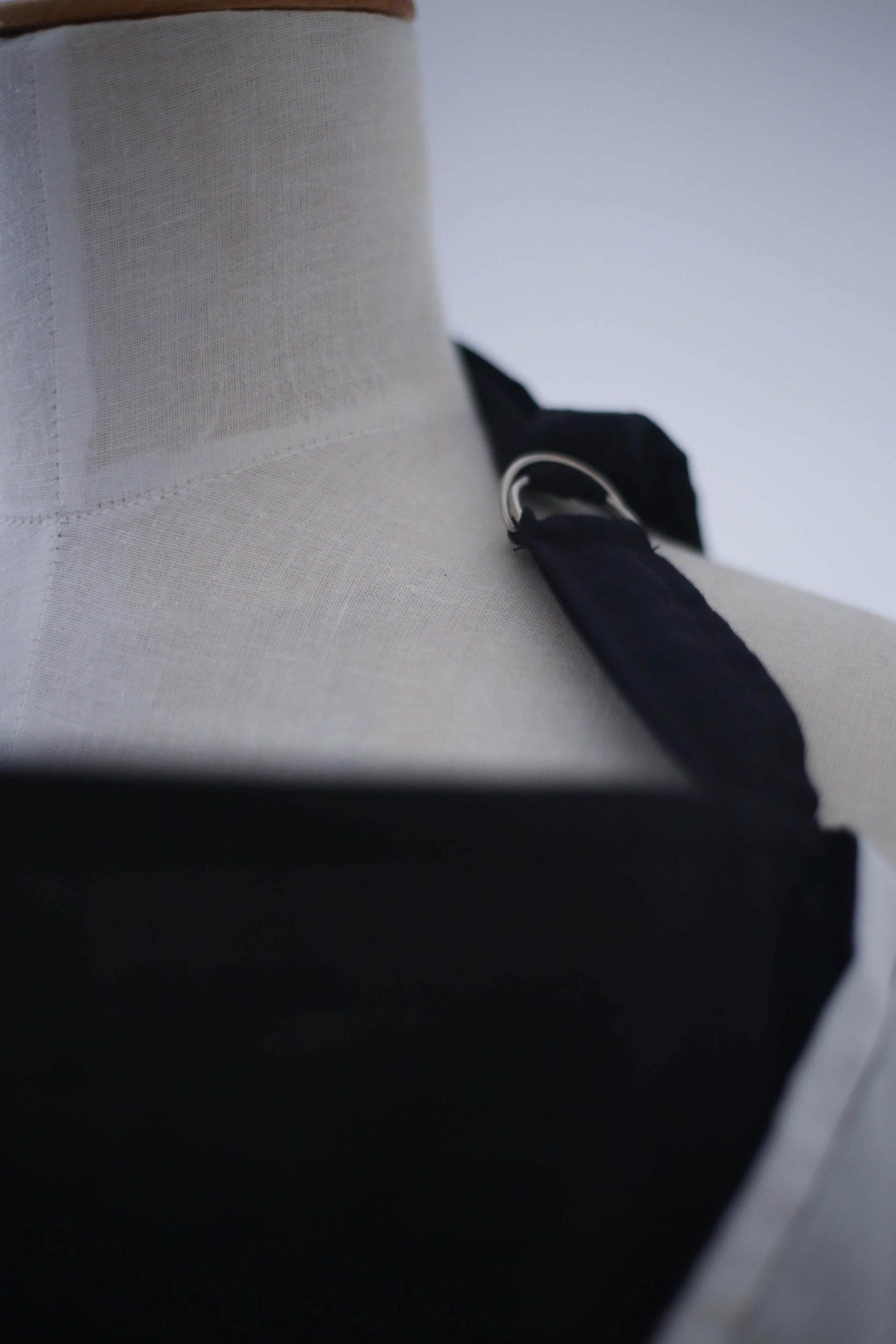 Close-up of black nursing cover fabric