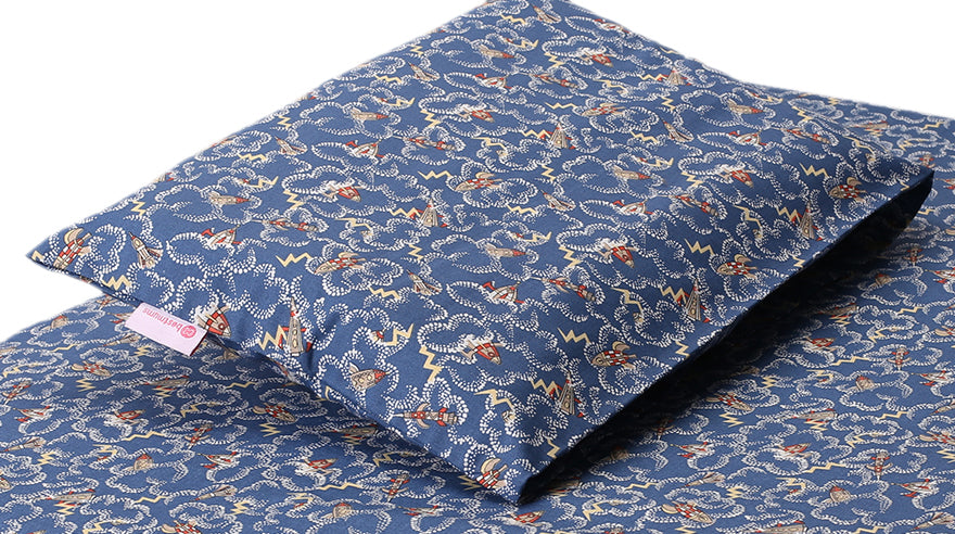 Blue Rockets Baby Pillow