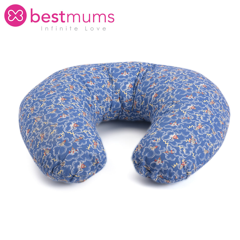 Blue Rockets Nursing Pillow