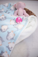 Load image into Gallery viewer, Baby Blue Penguin Baby Blanket