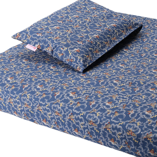 Blue Rocket Crib Sheets
