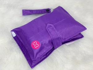 Purple Waterproof Diaper Wallet