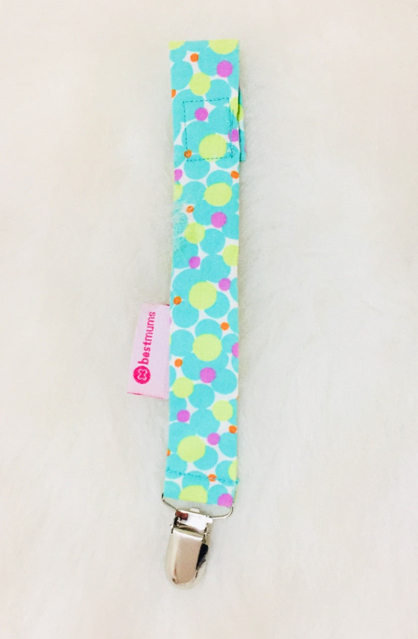 Cherry Green Pacifier Clip