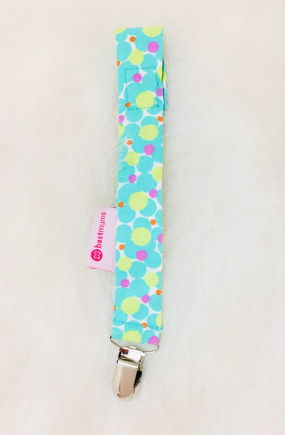 Cherry Green Pacifier Clip
