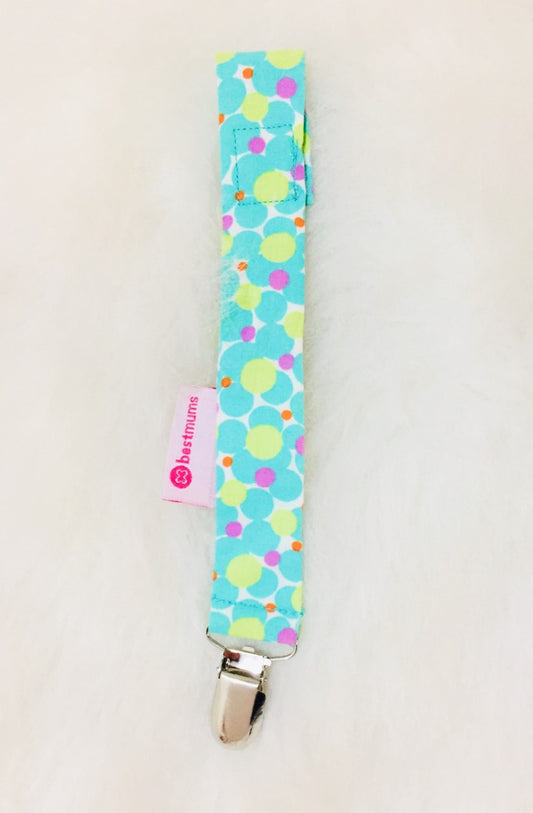 Cherry Green Pacifier Clip
