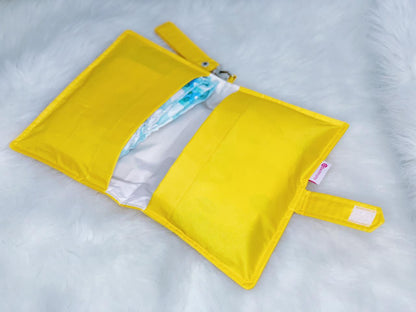 Yellow Waterproof Diaper Wallet