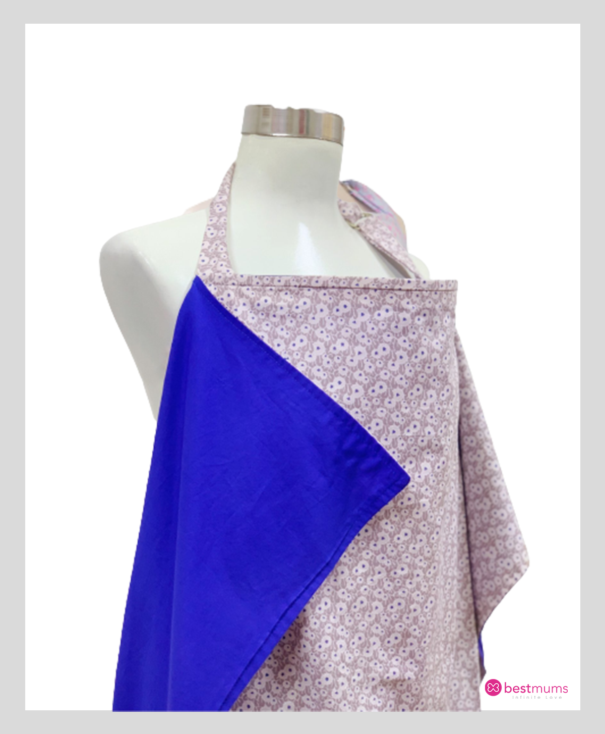 Beige Dot Flowers Nursing Cover