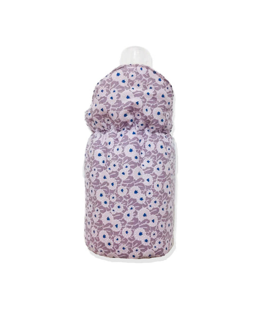Beige dot flowers Bottle Cover